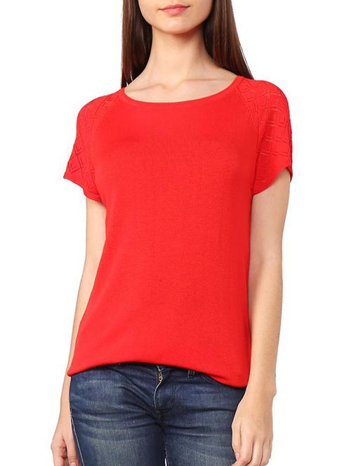 raglan sleeve round neck top - 15252888 - Very Small Image - 1