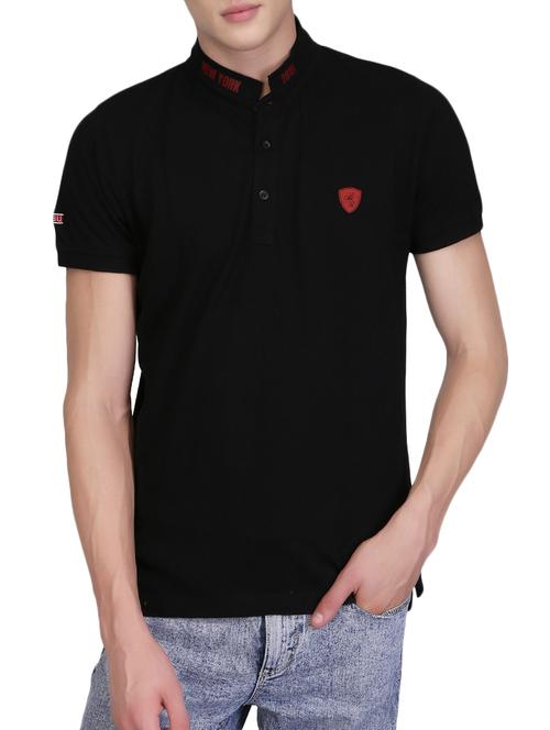 black cotton t-shirt - 15302394 - Very Small Image - 1