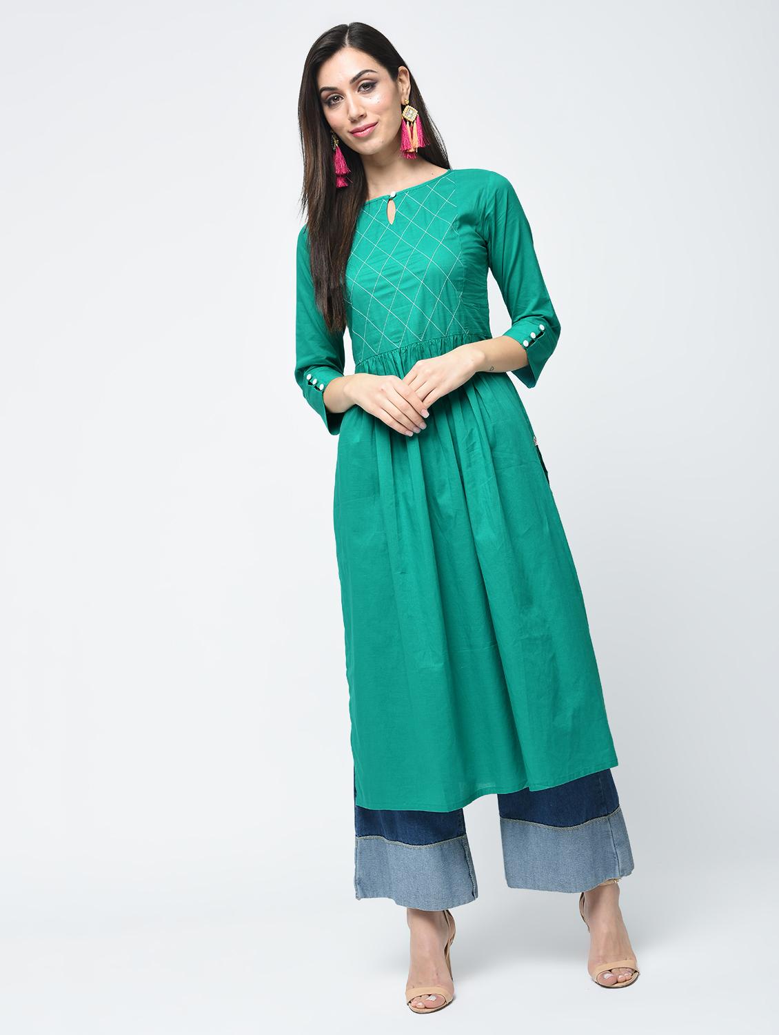 women's flared kurta - 15312885 -  Zoom Image - 0