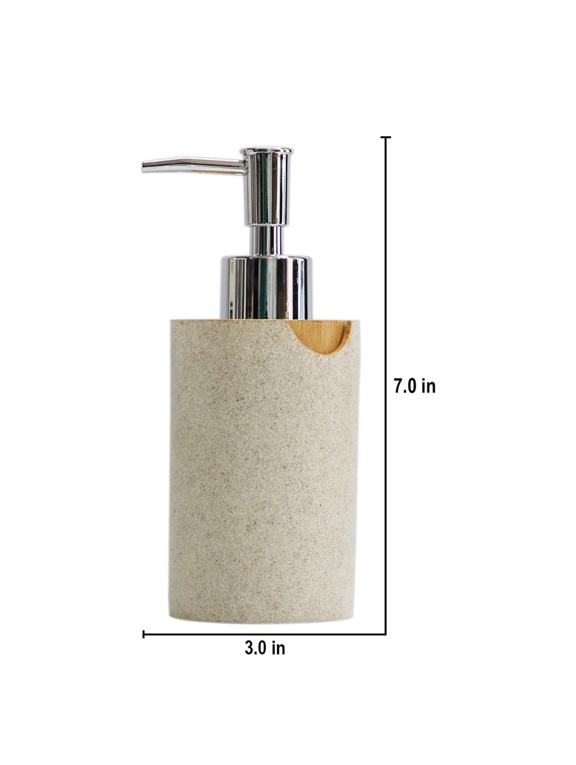 liquid soap dispenser, grey polyresin soap dispenser for kitchen, bathroom or common basin - 15327165 - Standard Image - 2