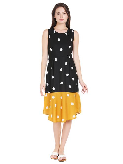Two tone printed dress - 15327461 - Very Small Image - 1