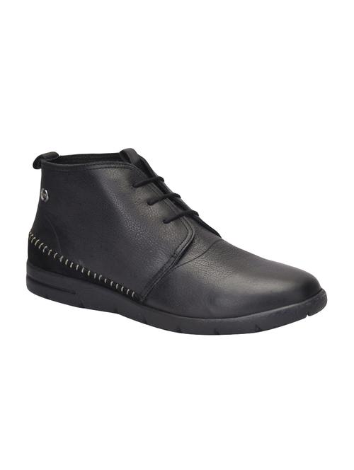 Black Leather Lace-up Derby - 15328874 - Very Small Image - 1