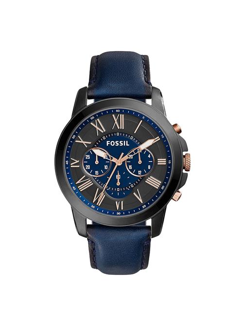 fossil grant analog blue dial mens watch - fs5061 - 15348248 - Very Small Image - 1