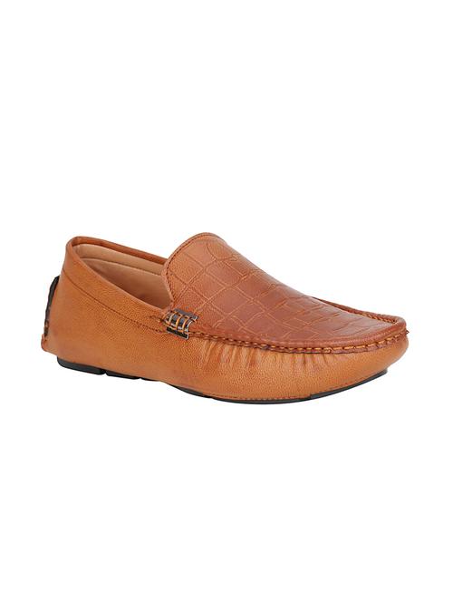 tan leatherette slip on loafer - 15350362 - Very Small Image - 1