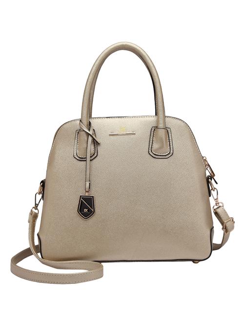 gold leatherette (pu) handbag - 15350453 - Very Small Image - 1