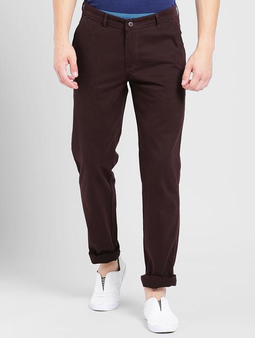 brown cotton chinos casual trouser - 15350826 - Very Small Image - 1