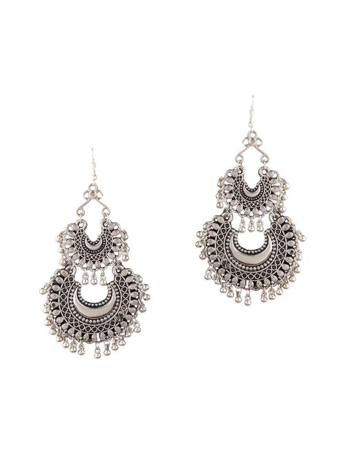 silver brass  earring - 15351896 - Very Small Image - 1