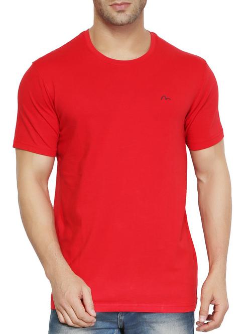 red cotton t-shirt - 15360607 - Very Small Image - 1