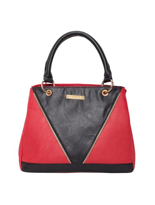 red leatherette (pu) handbag - 15361386 - Very Small Image - 1