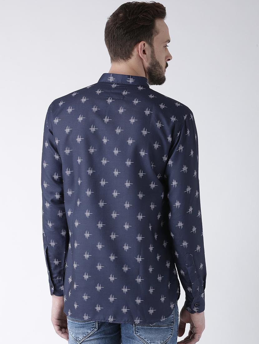 blue cotton short kurta - 15384248 - Zoom Image - 2