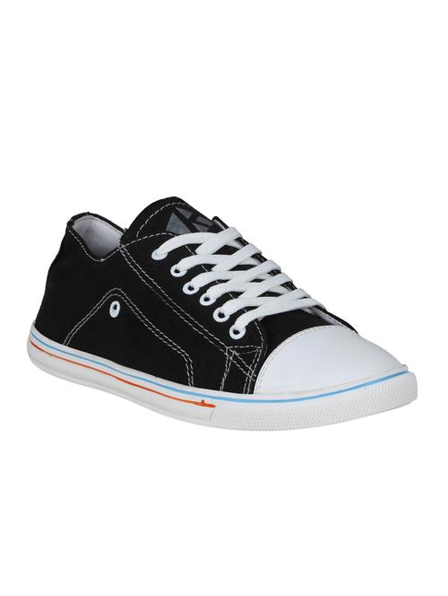 black canvas lace up sneaker - 15389705 - Very Small Image - 1