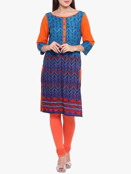 women's straight kurta - 15390464 - Standard Image - 0