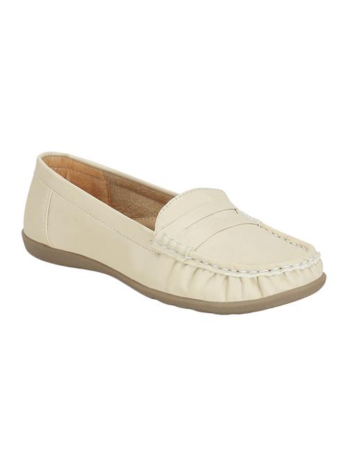 beige leatherette slip on loafers - 15394795 - Very Small Image - 1