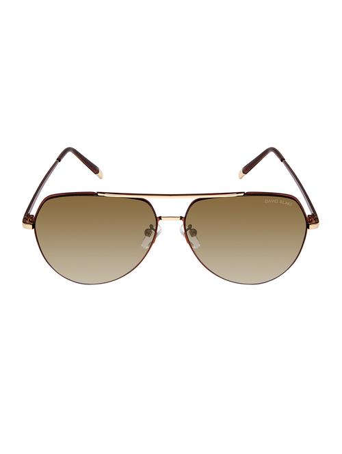 david blake brown aviator gradient, uv protected, mirrored sunglass - 15396053 - Very Small Image - 1