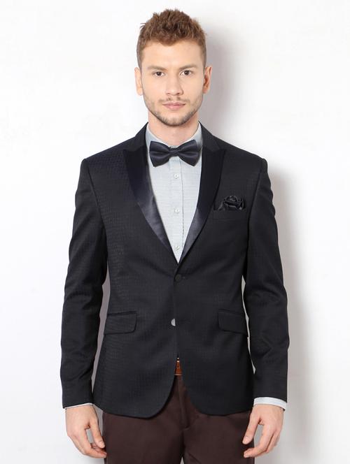 black polyester casual blazer - 15418676 - Very Small Image - 1