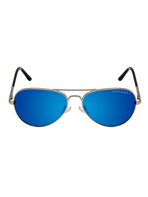 david blake blue aviator polarized uv protected mirrored sunglass - 15418804 - Very Small Image - 1