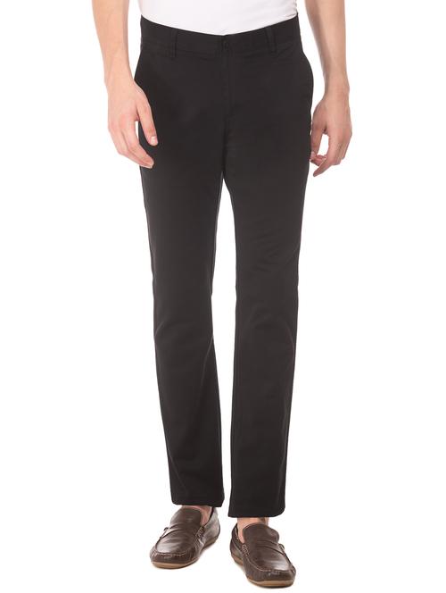 black cotton chinos - 15440455 - Very Small Image - 1