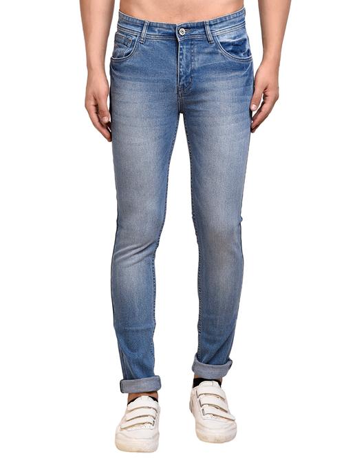 blue denim washed jeans - 15458613 - Very Small Image - 1