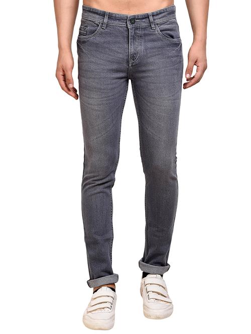 grey denim washed jeans - 15458617 - Very Small Image - 1