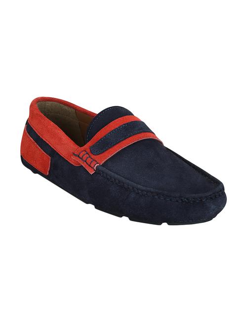 navy suede slip on loafers - 15471991 - Very Small Image - 1