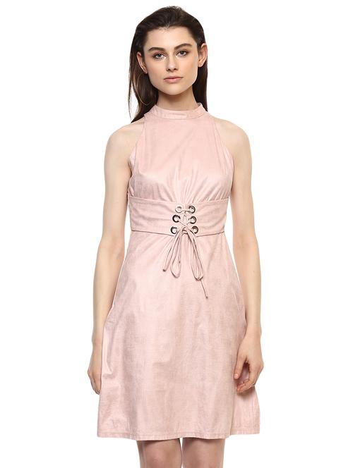 criss cross lace up front a-line dress - 15486368 - Very Small Image - 1