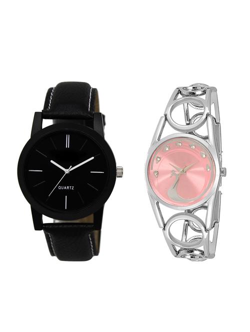 acnos round dial analog couple watch(wat-lr-05-233-combo) - 15500661 - Very Small Image - 1