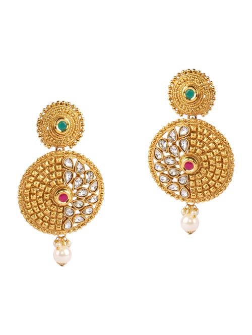 gold tone stone earrings - 15505120 - Very Small Image - 1