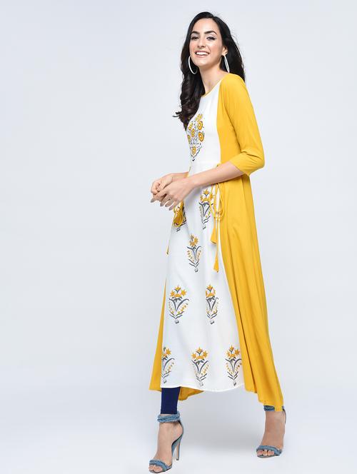 a-line kurta with tassels - 15505527 - Very Small Image - 1