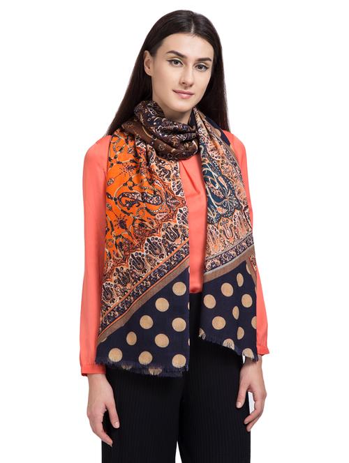 paisley woolen shawl - 15518849 - Very Small Image - 1