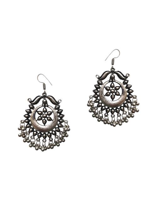 silver drop earring - 15522337 - Very Small Image - 1