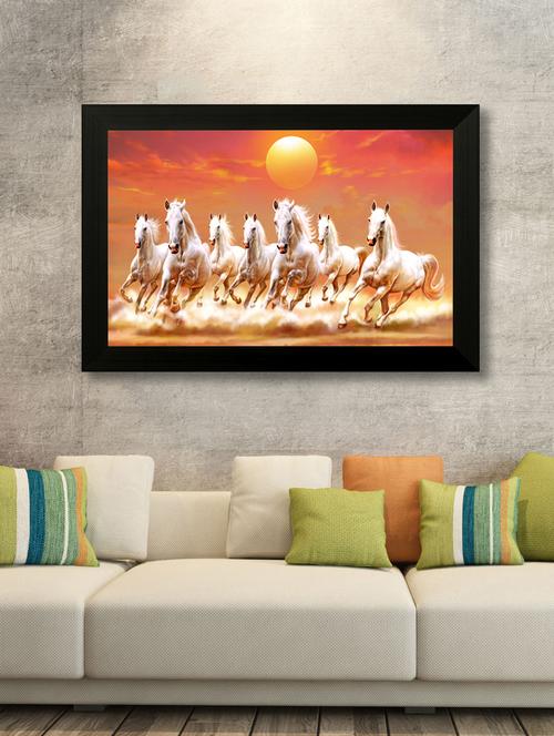 seven horses uv textured framed digital reprint painting - 15547390 - Very Small Image - 1