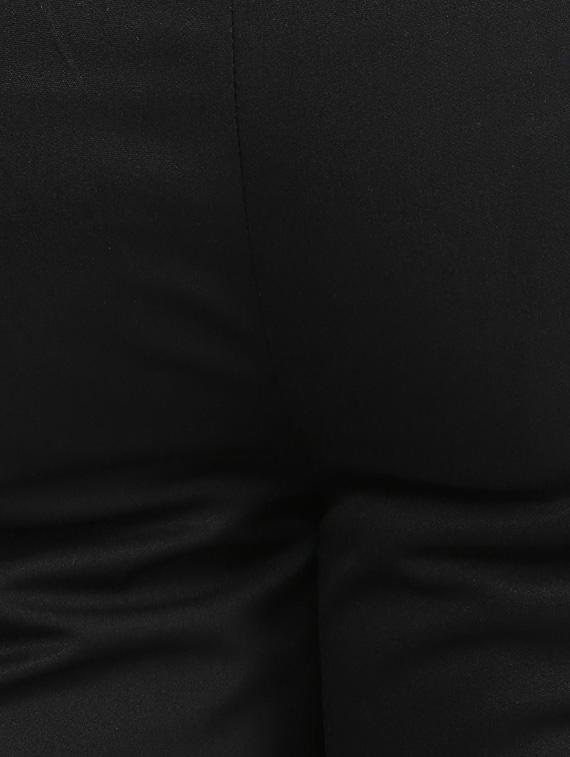 black polyester blend flat front formal trouser - 15569412 - Standard Image - 4