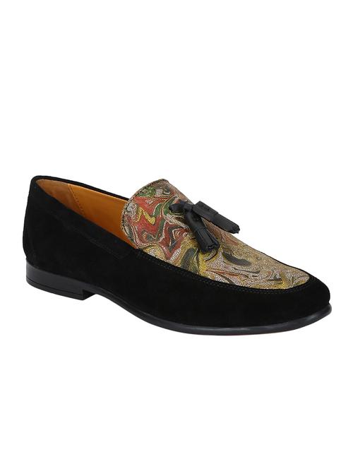 black suede tassel slipons - 15613259 - Very Small Image - 1