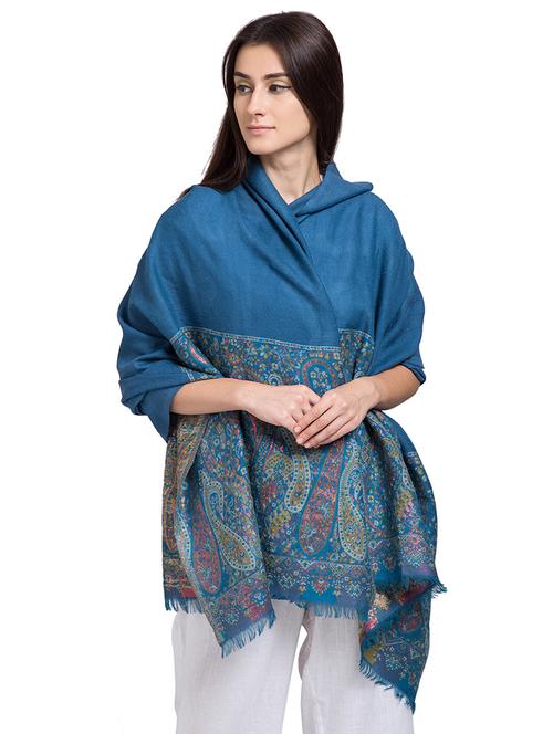 paisley woolen shawl  - 15630224 - Very Small Image - 1