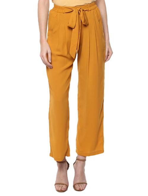tie-knot pleated wide leg trouser - 15647115 - Very Small Image - 1