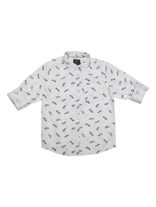 roll up sleeved quirky print shirt - 15650781 - Very Small Image - 1