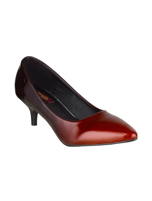maroon slip on pumps - 15655774 - Very Small Image - 1