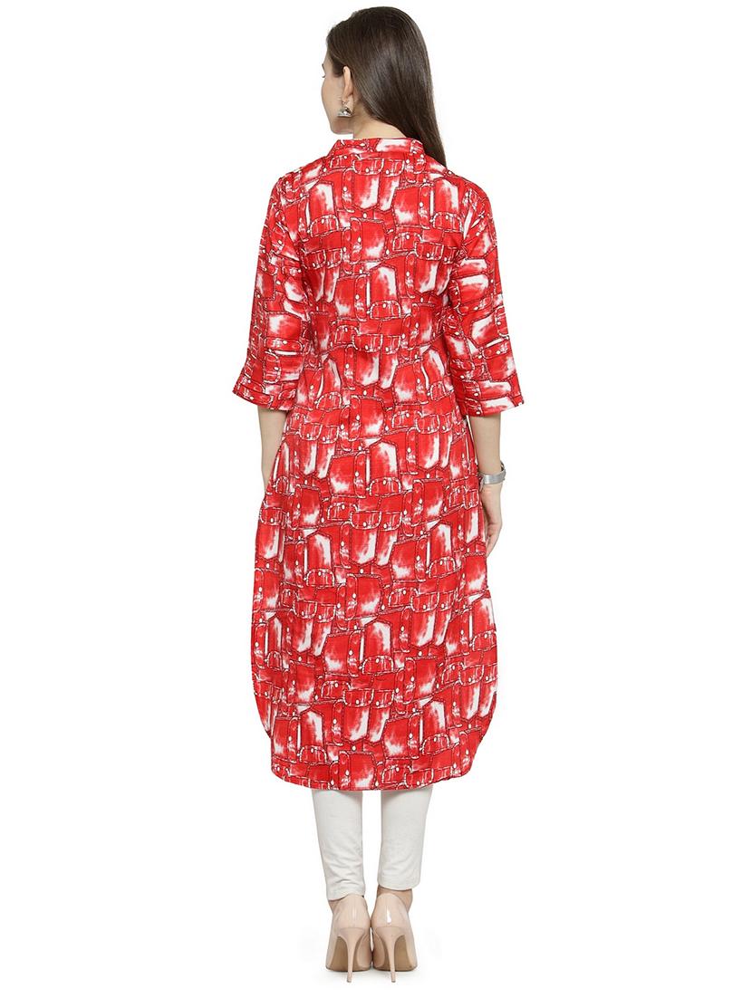 women's straight kurta - 15675738 - Standard Image - 2
