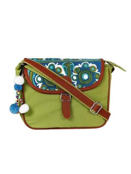 green canvas sling bag - 15702919 - Very Small Image - 1