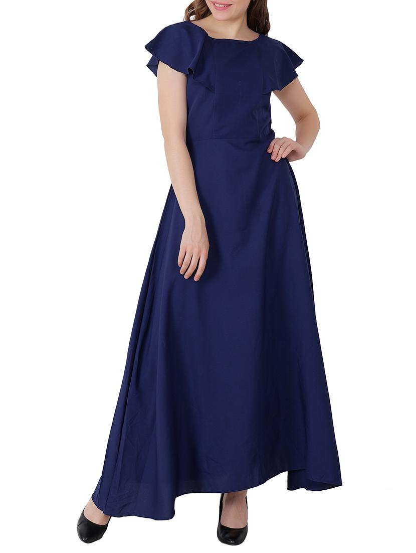 women's fit & flare solid dress - 15705291 - Zoom Image - 0