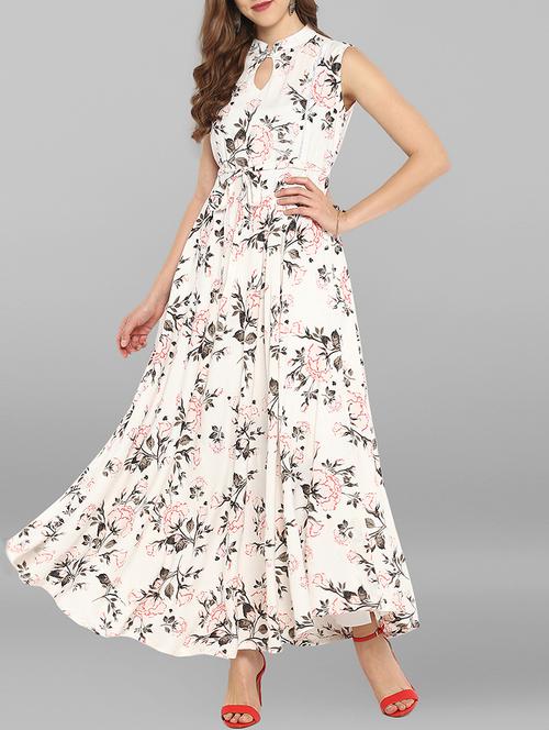 women's fit & flare floral dress - 15707738 - Standard Image - 0