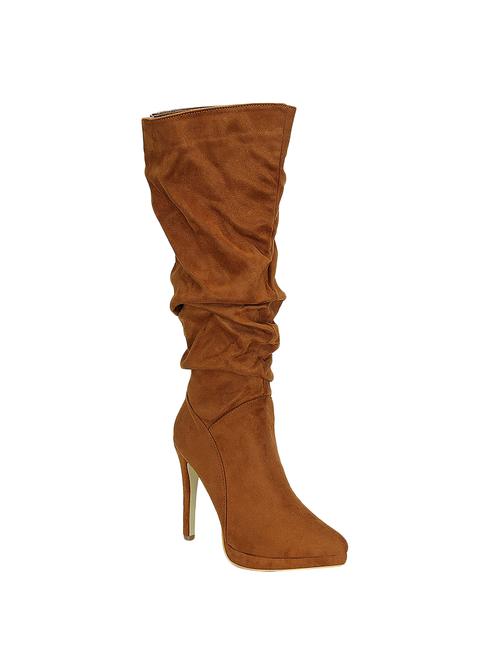 tan knee length boot - 15722328 - Very Small Image - 1