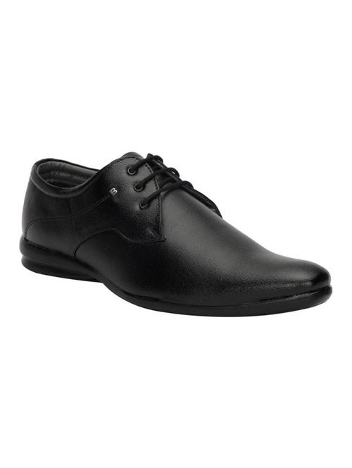black leatherette lace-up derbys - 15725747 - Very Small Image - 1