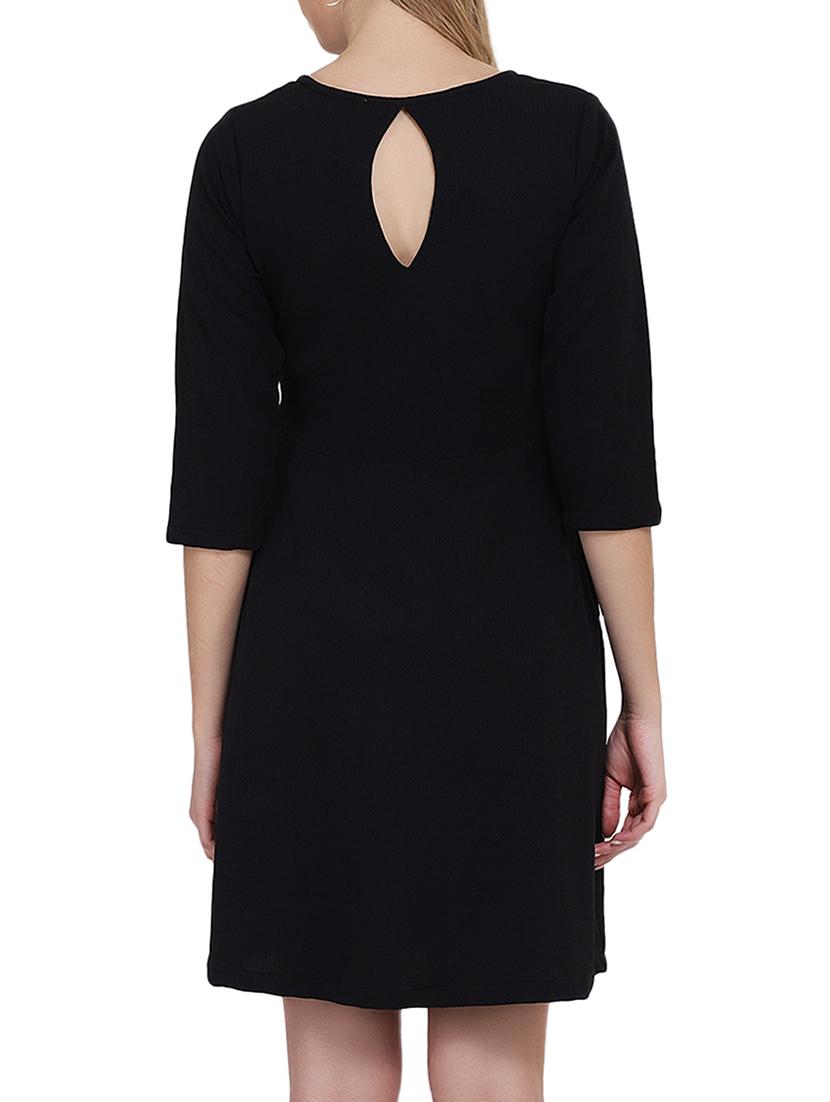 keyhole back embroidered dress - 15739137 - Standard Image - 2
