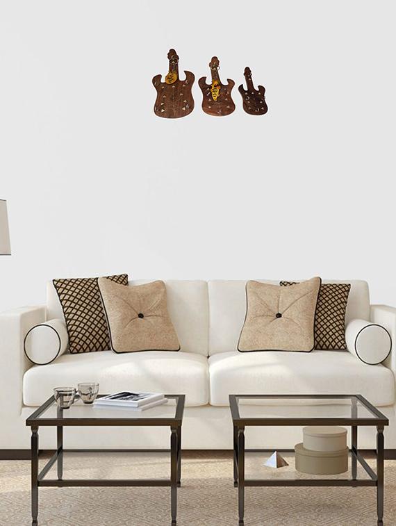 wooden guitar key holder set of 3 pieces - 15776100 - Zoom Image - 0