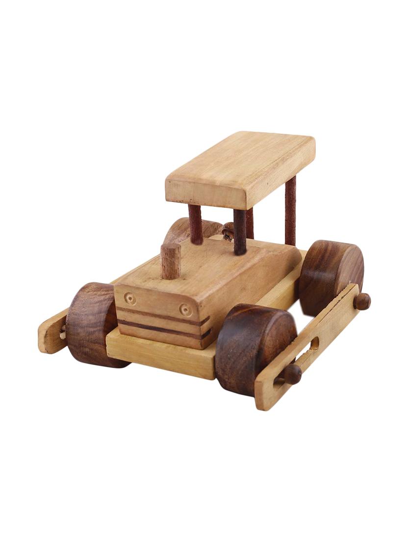 desi karigar wooden toy road roller ( yellow, 6.5 x 6 x 4 ) - 15809044 -  Zoom Image - 0