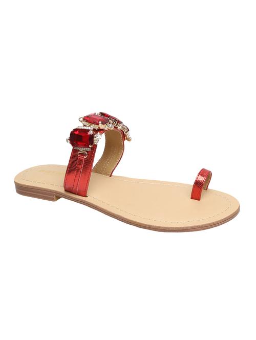 red one toe sandals - 15822566 - Very Small Image - 1