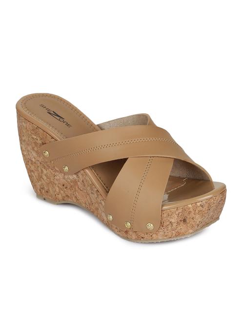 brown slip on wedges - 15844899 - Very Small Image - 1