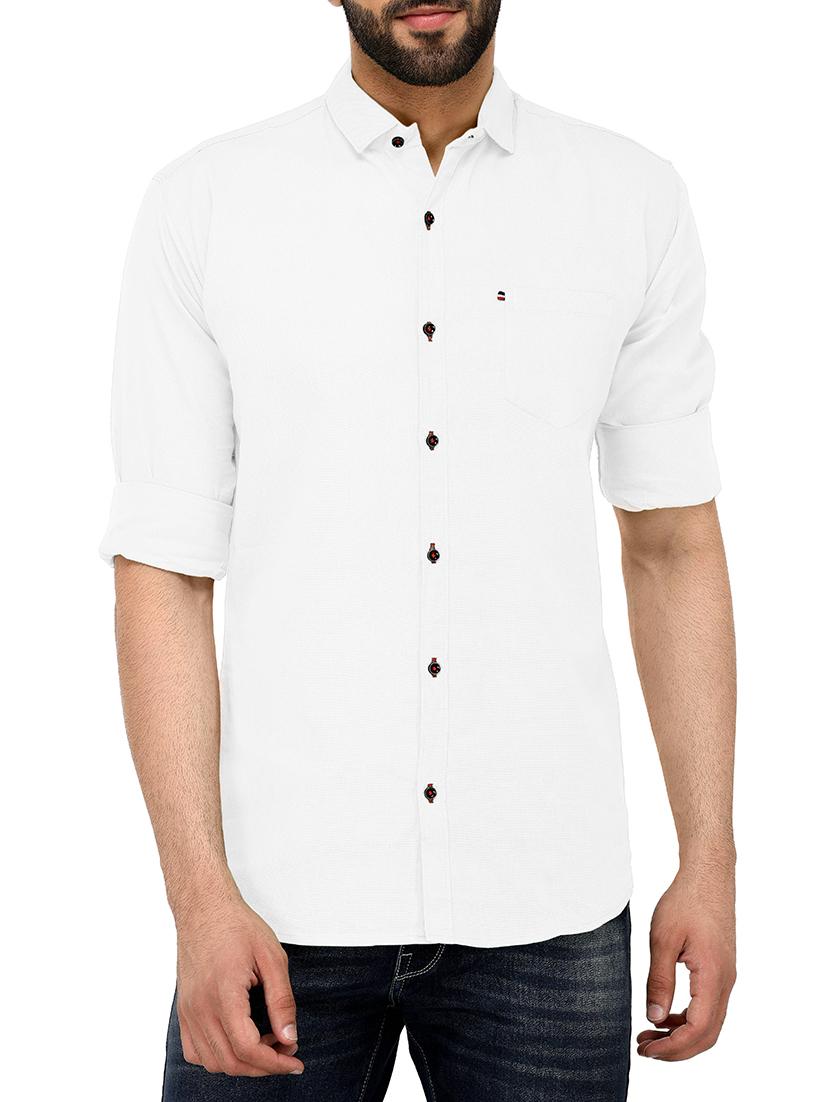 mens solid casual shirt