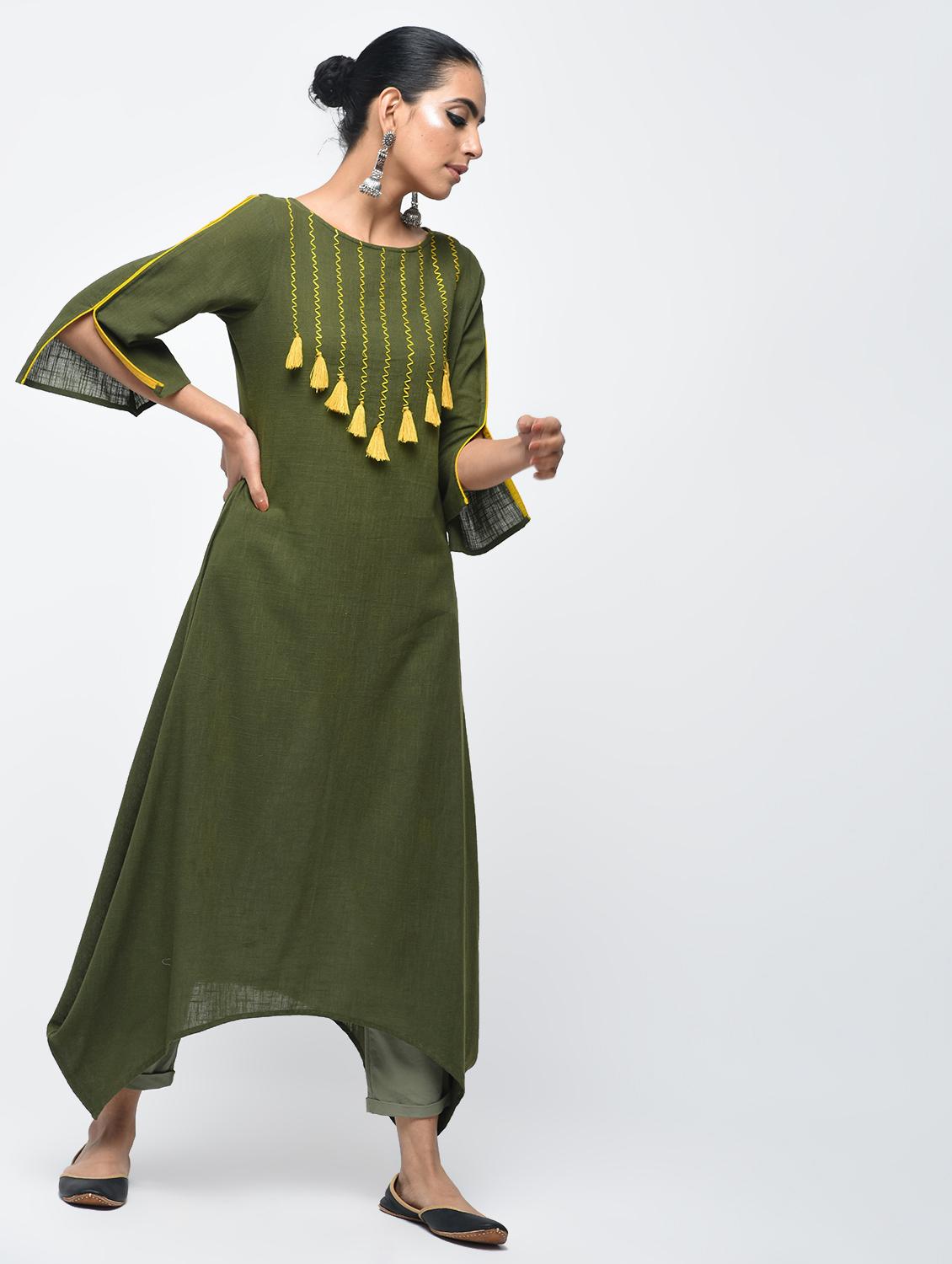 women's asymmetric kurta - 15858445 - Zoom Image - 0